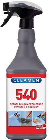 Cleamen 540 alkoholová dezinfekce povrch | Čistící, dezinf.prostř., dezodoranty - Dezi. přípravky